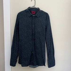 Hugo Boss collared button down long sleeve shirt.